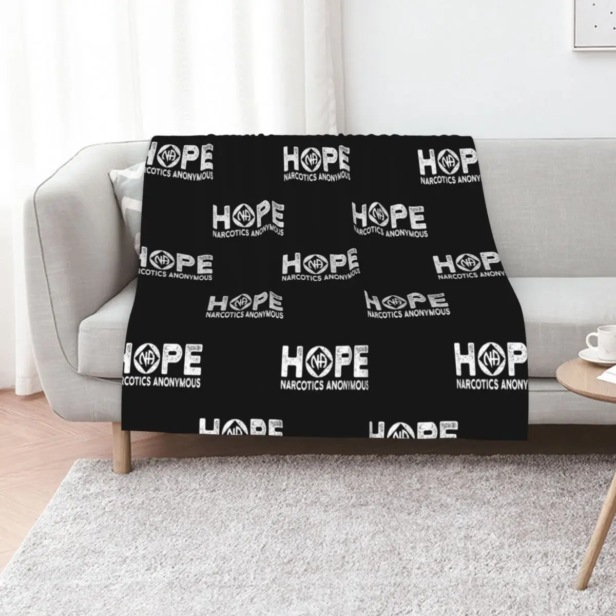 Hope Na Symbol Narcotics Anonymous Gift Idea Throw Blanket Blankets For Baby manga Decoratives Quilt Warm Blankets