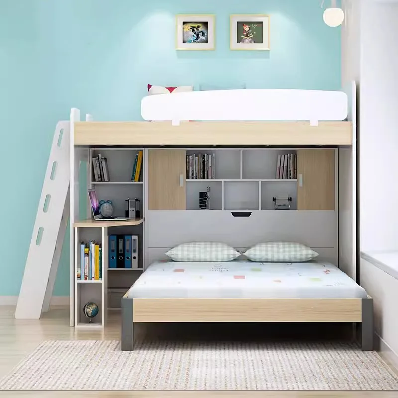 

Bunk bed multi-functional children's room high and low small apartment space saving tatami combination