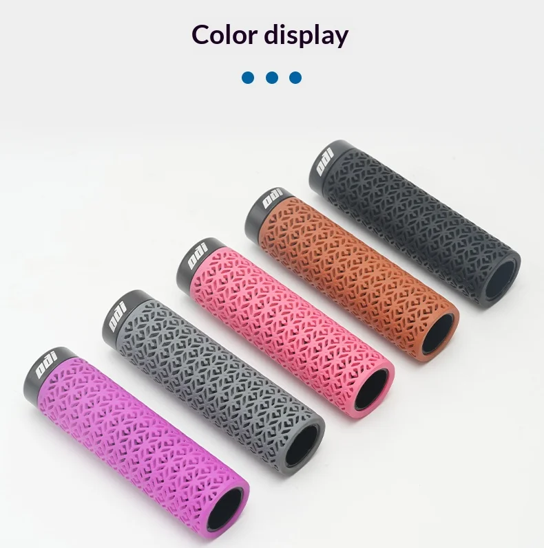 ODI 3D Printed Bicycle Handlebar Grips Lock-on Anti-Slip Shock-Absorbing MTB Mountain Bike Handle Bar Grips Cycling Parts