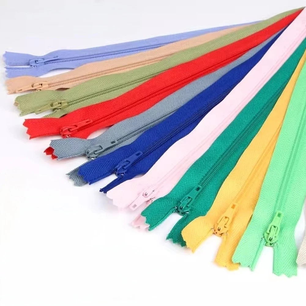 1/5/10Pcs 3# 20cm Nylon Zipper Closed-End Zipper for Bag Pants Pocket Zip Repair Kit Sewing Accessories
