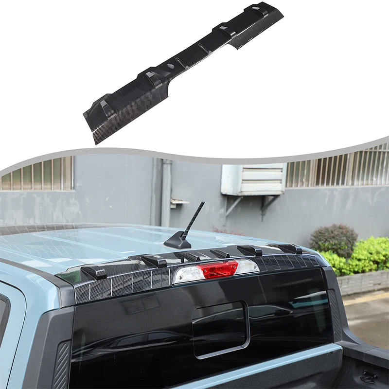 

For Ford Maverick 2022-2025+ Automotive Car Roof Rear Spoiler ABS Carbon Fiber Sub Black Car Modification Accessories