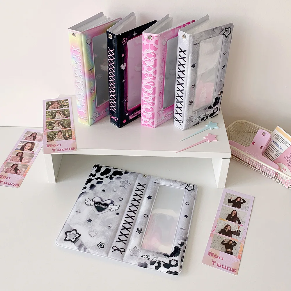 

Y2K PVC Card Cover Korean Photocard Album Hanging Decoration Sweet Korean Style Idol Card Display Protector Picture