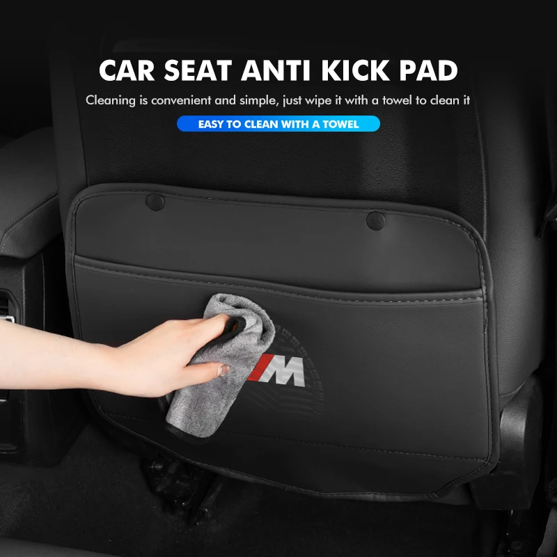 Car Seat Back Anti Kick Pad Bag Waterproof Protector Mat For BMW X1 X2 X3 X4 X5 X6 X7 G20 G30 6GT E46 E90 E60 F10 E39