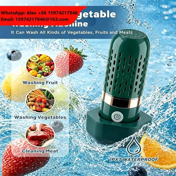 Purifier Fruit And Vegetable Washing Machine OH-ion Purification Vegetable Cleaning Machine 2400mAh Ultrasonic Vegetable Washer