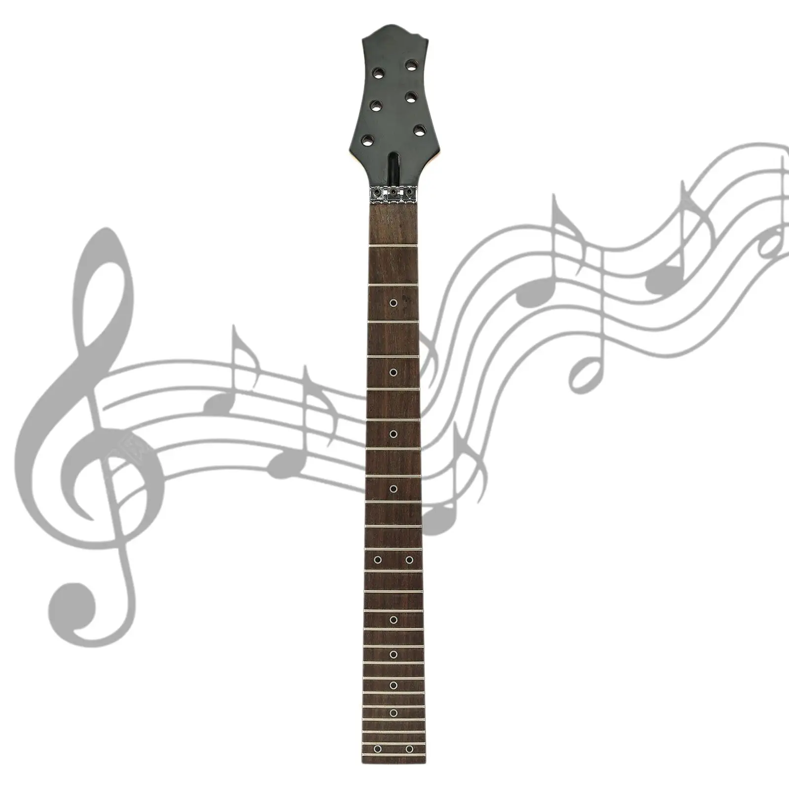 رقبة جيتار 24 فريت 25.6 بوصة رقبة خشب القيقب ولوحة فريتس من خشب الورد رقاب جيتار كهربائي #5