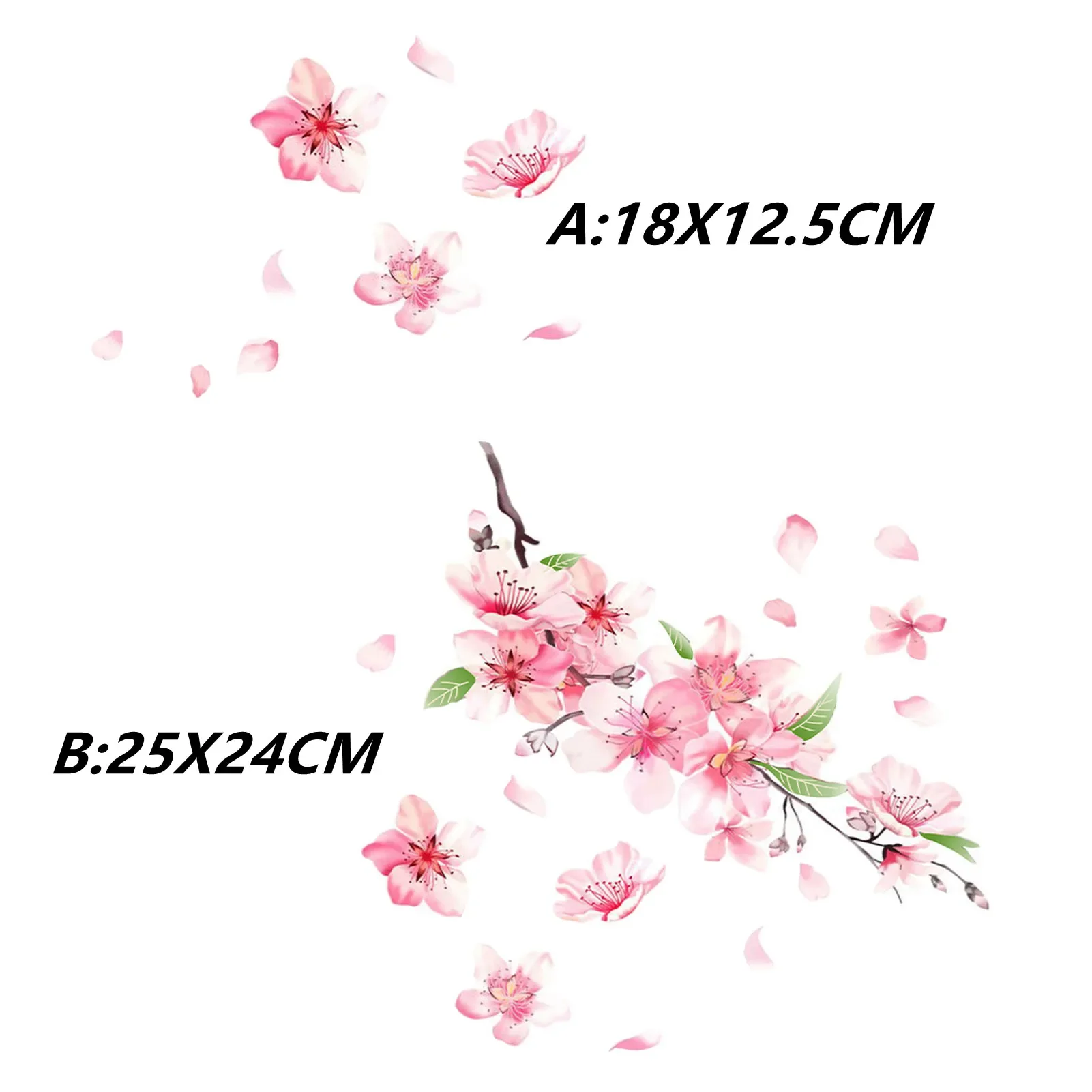 

Наклейки с цветами, 3D Самоклеящиеся наклейки с цветами сакуры, наклейки для автомобиля, ноутбука, ванной, стен, холодильника, художественные декоративные фрески