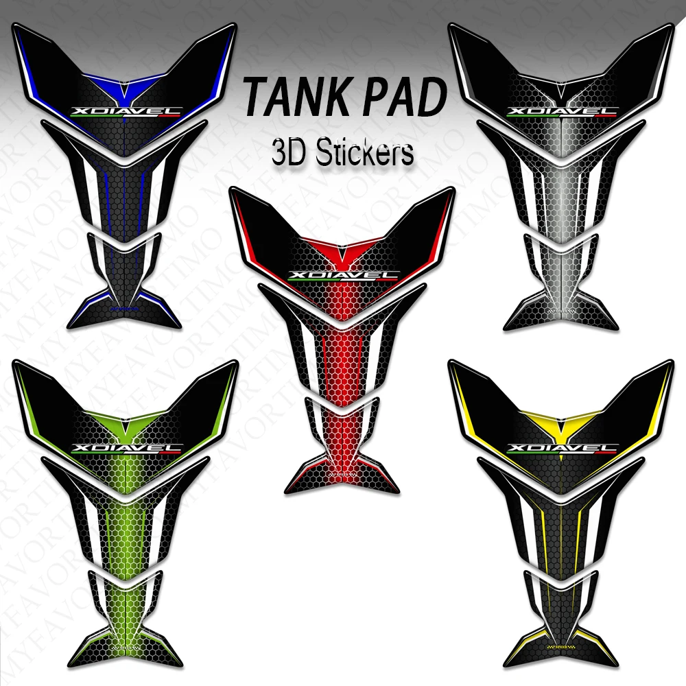 

2015 2016 2017 2018 2019 2020 2121 Tank Pad For Ducati XDiavel S X Diavel Protection 3D Stickers Decals Gas Fuel Oil Kit Knee