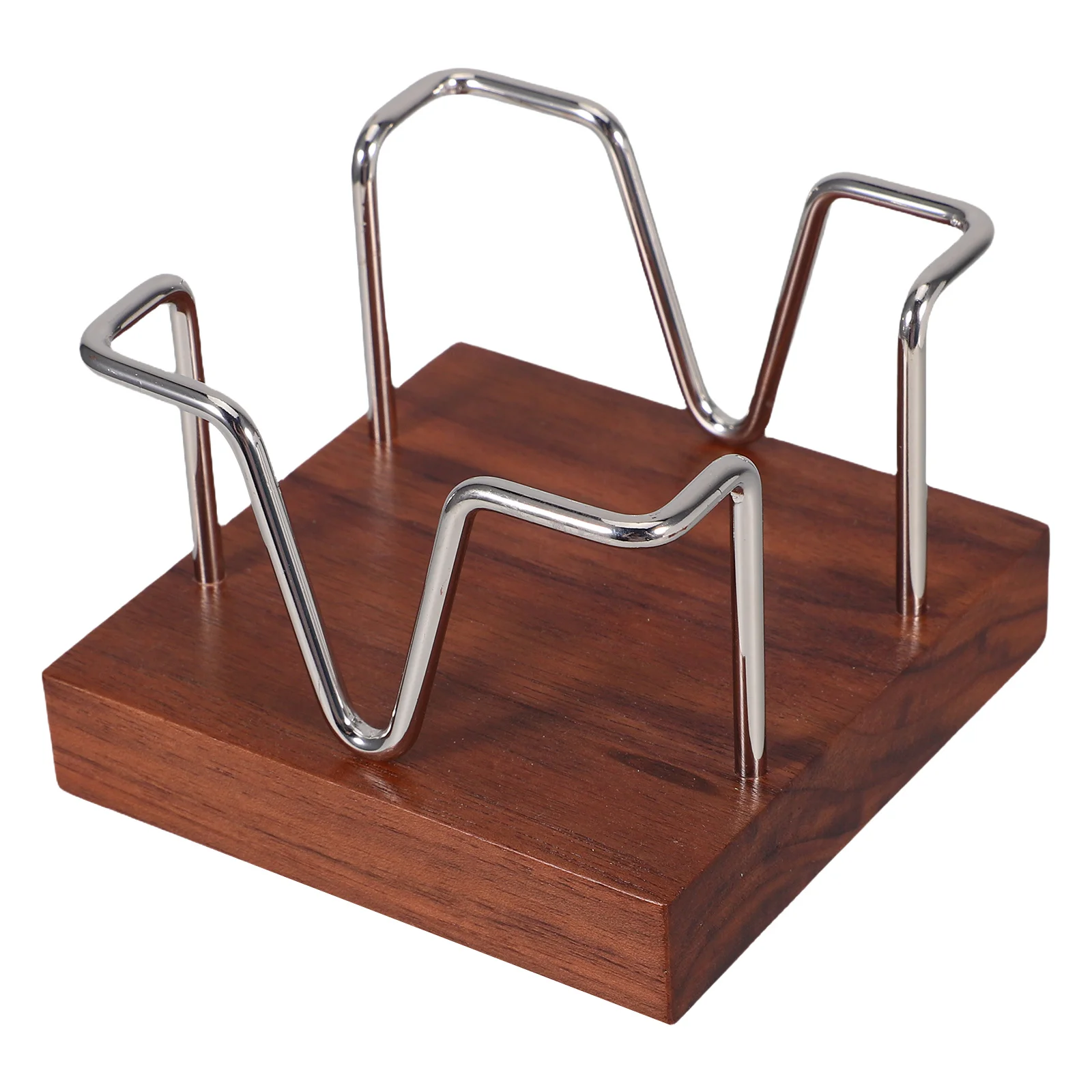 

Storage Rack Office Supplies Desktop Organizer Wood Memo Holder on Pad Notes Reminders