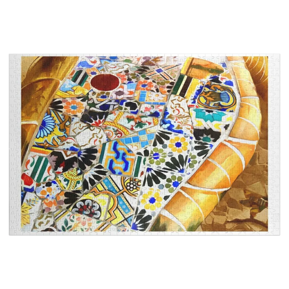 

Gaudi Barselona mosaic Jigsaw Puzzle Personalized Gift Ideas Customizable Gift Customized Toys For Kids Personalized Name Puzzle