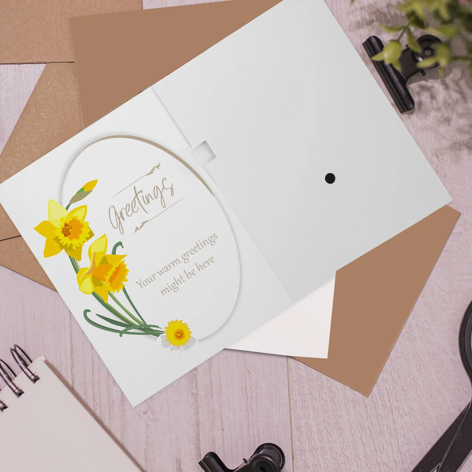 

2 Pcs DIY Music Greeting Blank Recording Graffiti Cards Festival Gifts Hand Writing Paper Cards Blessing Messages