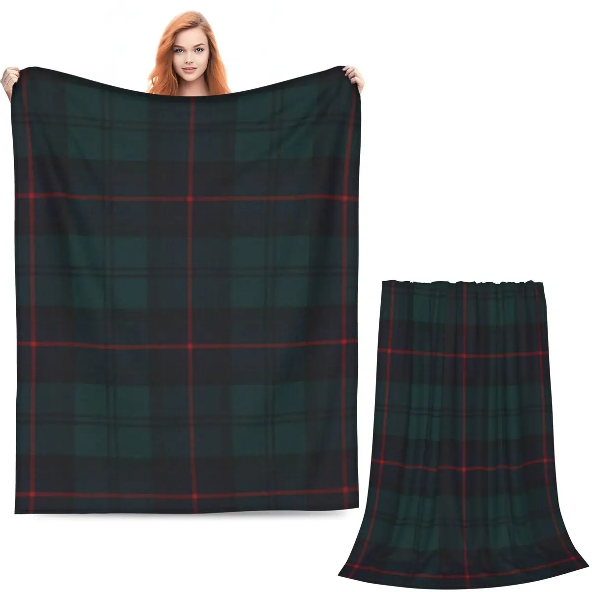 Armstrong Scottish Tartan Blankets Soft Warm Flannel Throw Blanket Cover for Bed Living room Picnic Travel Home Couch