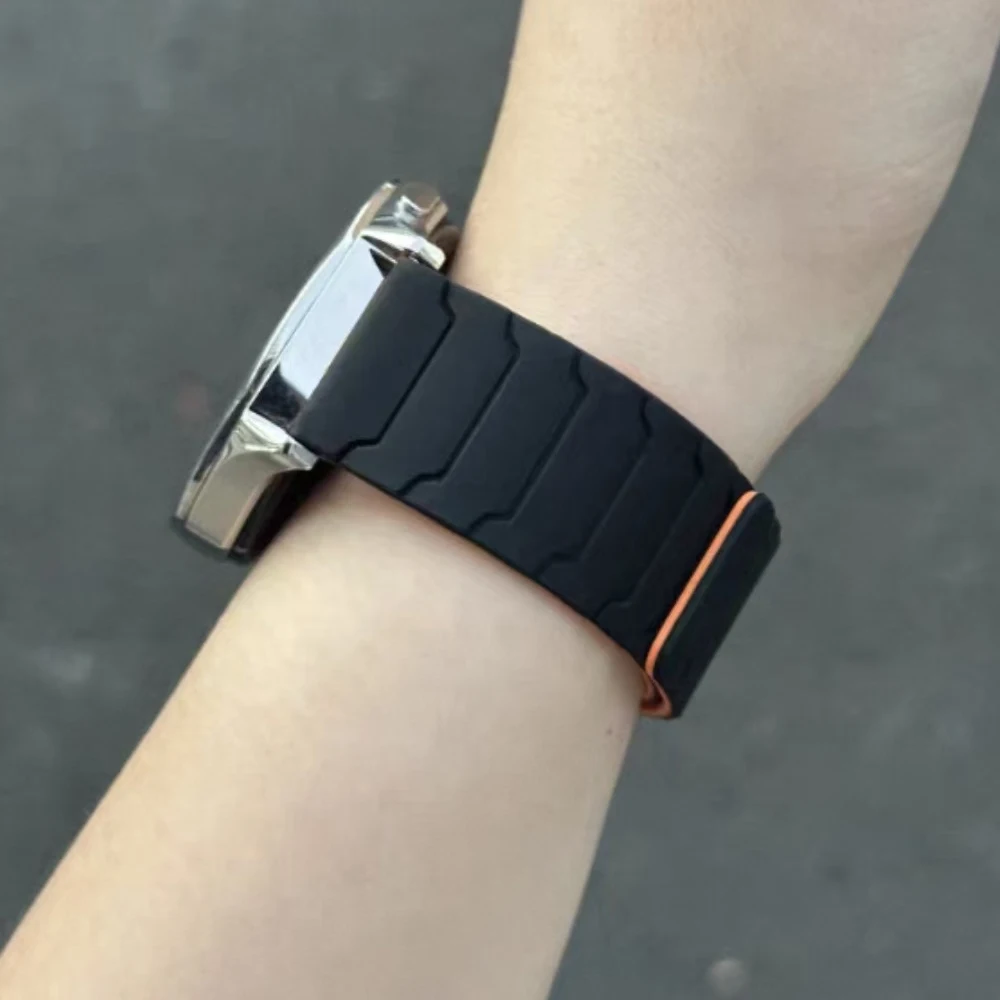 20/22 mm Magnetarmband für Huami AMAZFIT BIP 6 5 UNITY Silikon-Schlaufenband GTR 4/3/3 Pro 2e GTS 4 mini 3 BALANCE Sportarmband – Detail 8