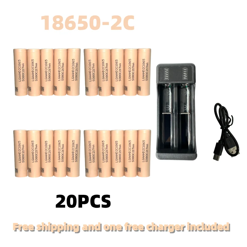 100% New Original 2C 18650 Battery 3200mAh Battery 18650 2C 3.7V Discharge 25A Dedicated For Power Rechargeable Battery