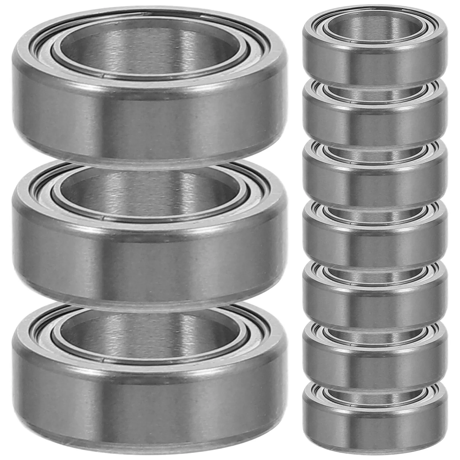 10Pcs Deep Groove Bearing Replacement Miniature Bearing Set Stainless Steel Construction Sealed Rc Car Differential