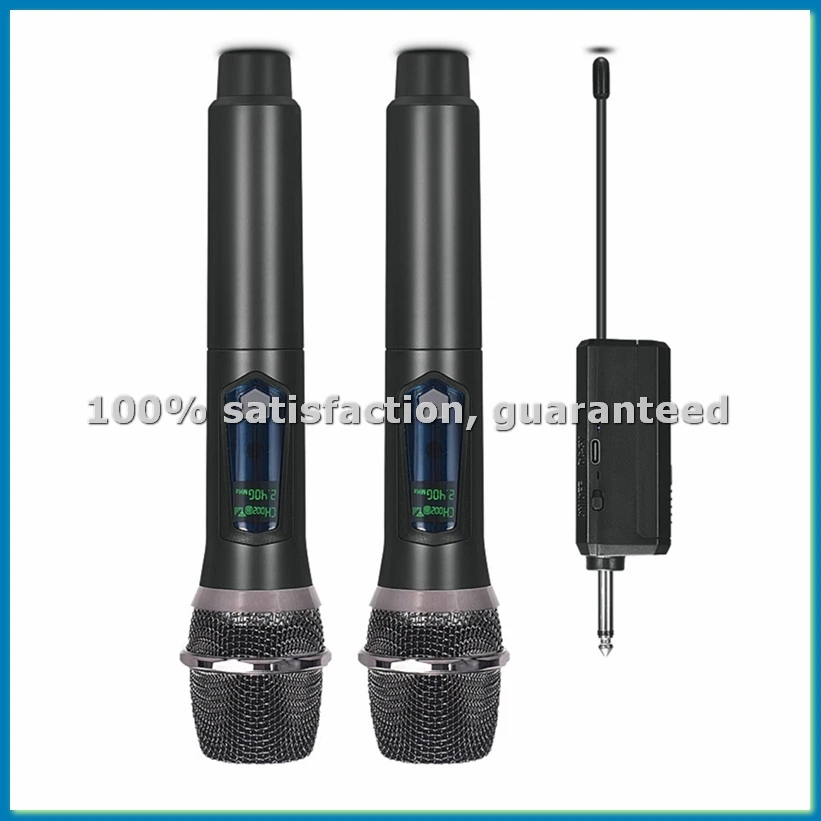 

Беспроводной ручной профессиональный микрофон, подходящий для пения, выступлений, конференц-залов, домашнего использования - ABWO