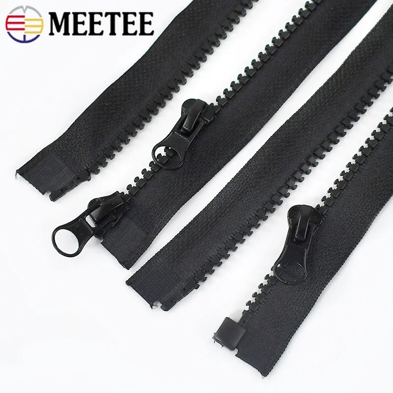 1Pc 5# 8# Resin Zippers 60-300cm Plastic Long Zipper Tapes Coat Tent Closure Zip Repair Open-end Sewing Decoration Large Ziper