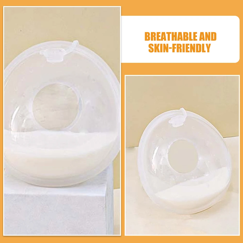 2Pcs 웨어러블 유방 수집기 55ml 실리콘 우유 캐쳐 재사용 가능한 LeakProof 간호 컵 모유 쉘 수동 펌프