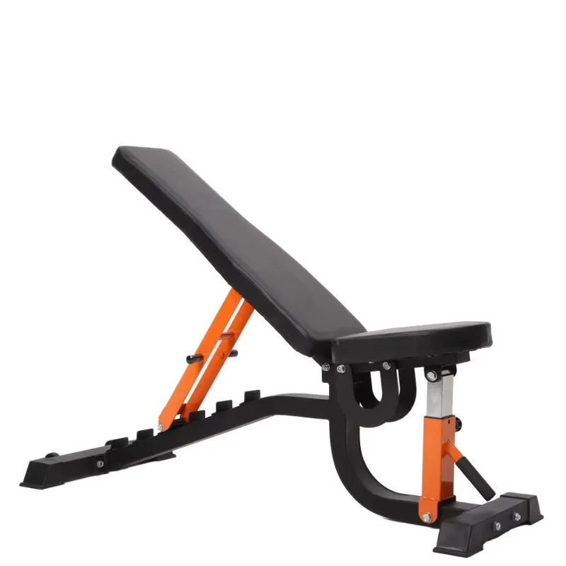 Commercial Grade Foldable Fitness Bench Adjustable Utility for Heavy Duty Strength Training-Safe & Portable
