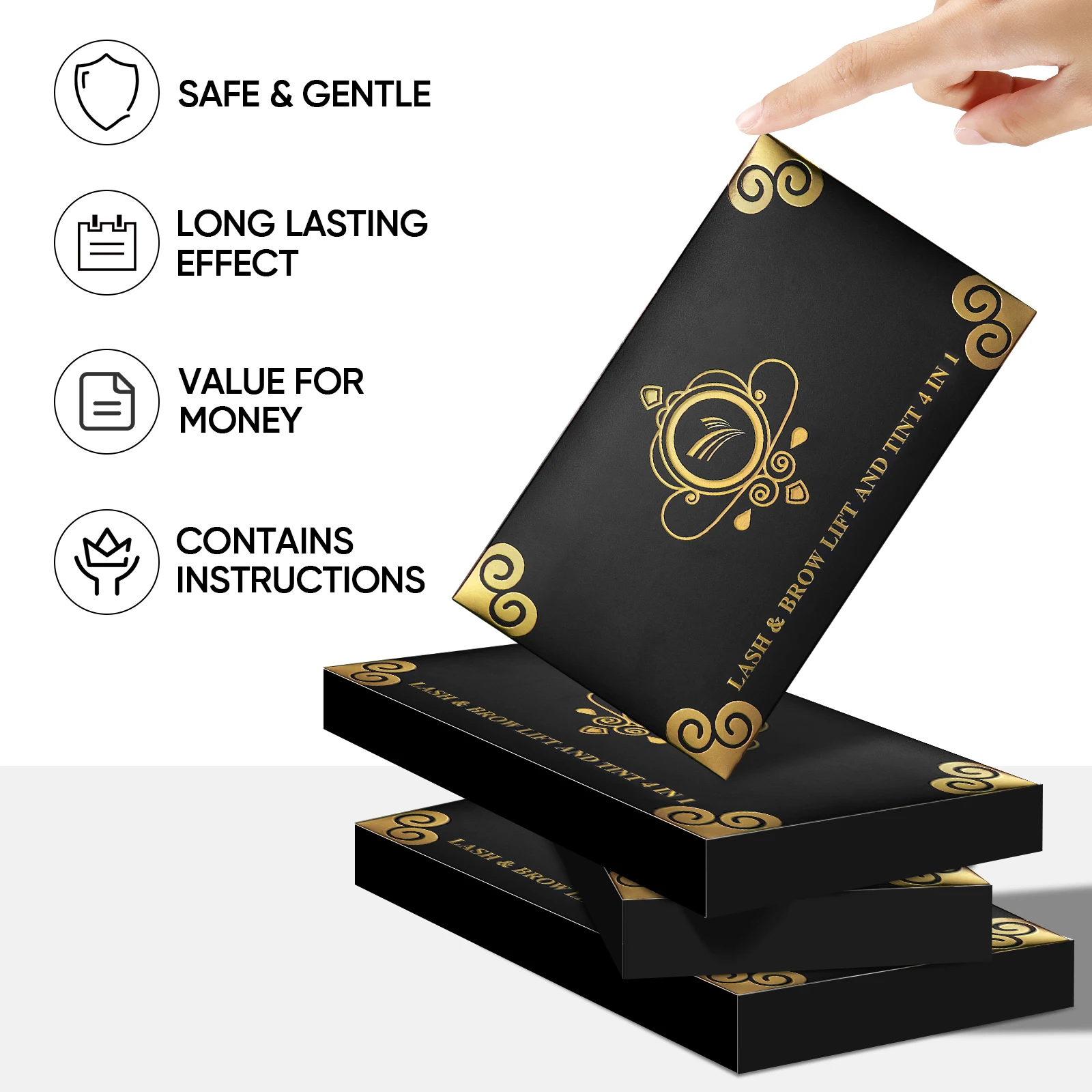 ロマンサ 4 in 1 ラッシュリフト＆ティントキット インスタント フラッ エラッシュリフト ブロウラミネーションキット ファストブロウティント＆ボリュームメイクアップツール