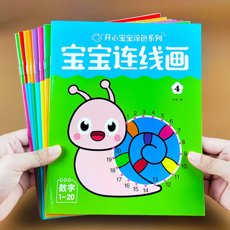 

Развивающая книжка-раскраска для малышей 2-3-6 лет, для детского сада, для развития творчества и рисования, книжка для рисования и раскрашивания