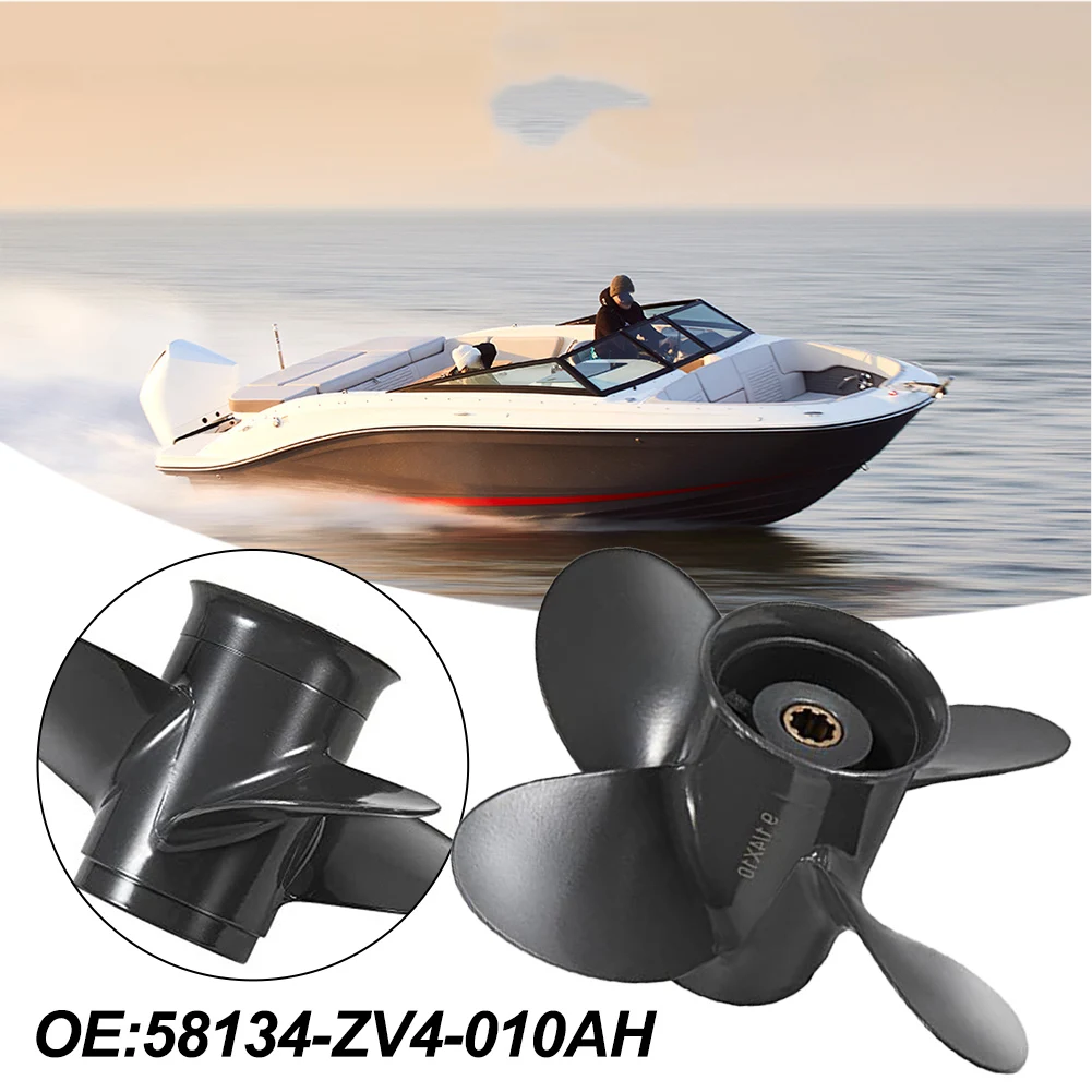 4 Blade Propeller Aluminum Boat Propeller For Boating Easy Installation Improved Fuel Efficiency For Engines 4