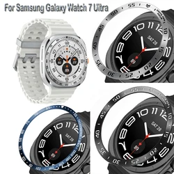 Metal Cover Bezel Ring Case For Samsung Galaxy Watch 7 Ultra 47mm SmartWatch Protector Case Steel Frame Shell Bumper Accessories