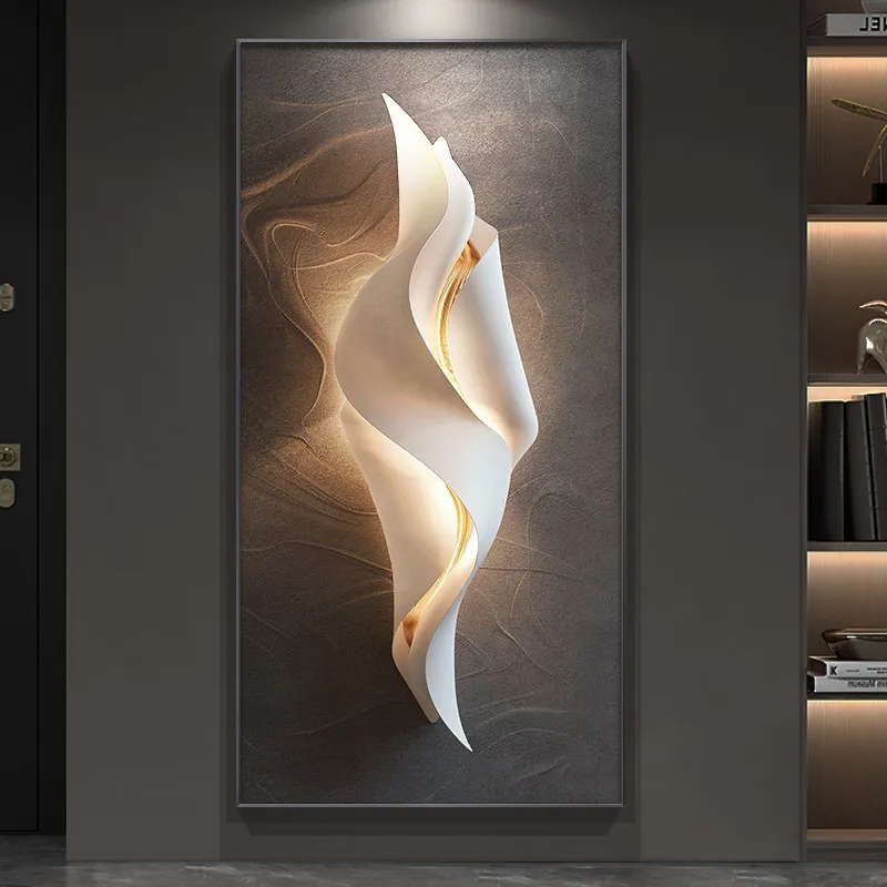 Light Luxury Entrance Decoration Painting Modern Simple Corridor Wall Painting At The End Of The Aisle High-end Hanging Painting