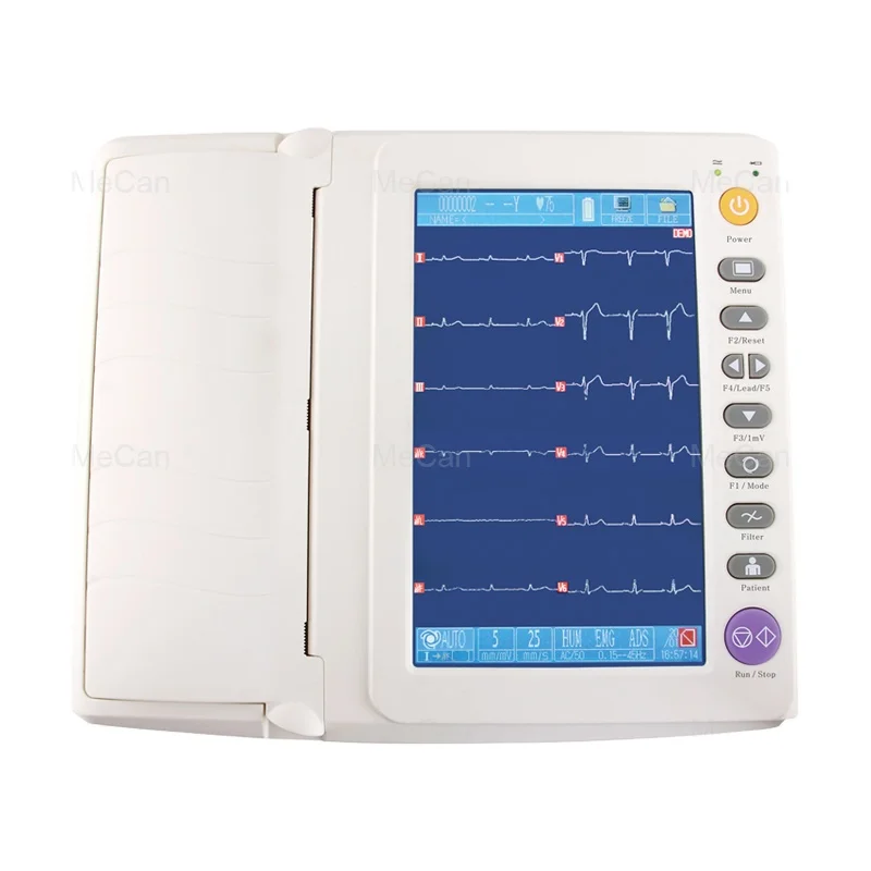 Portable Mobile Wireless 12 Channel 12 Lead Digital ECG Machine