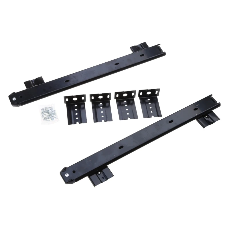 1 Pair Low-Noise Ball Bearing Pull Out Slide for Wooden Keyboard Tray Hanging Suspension Bracket Side Mounting Pc Desk