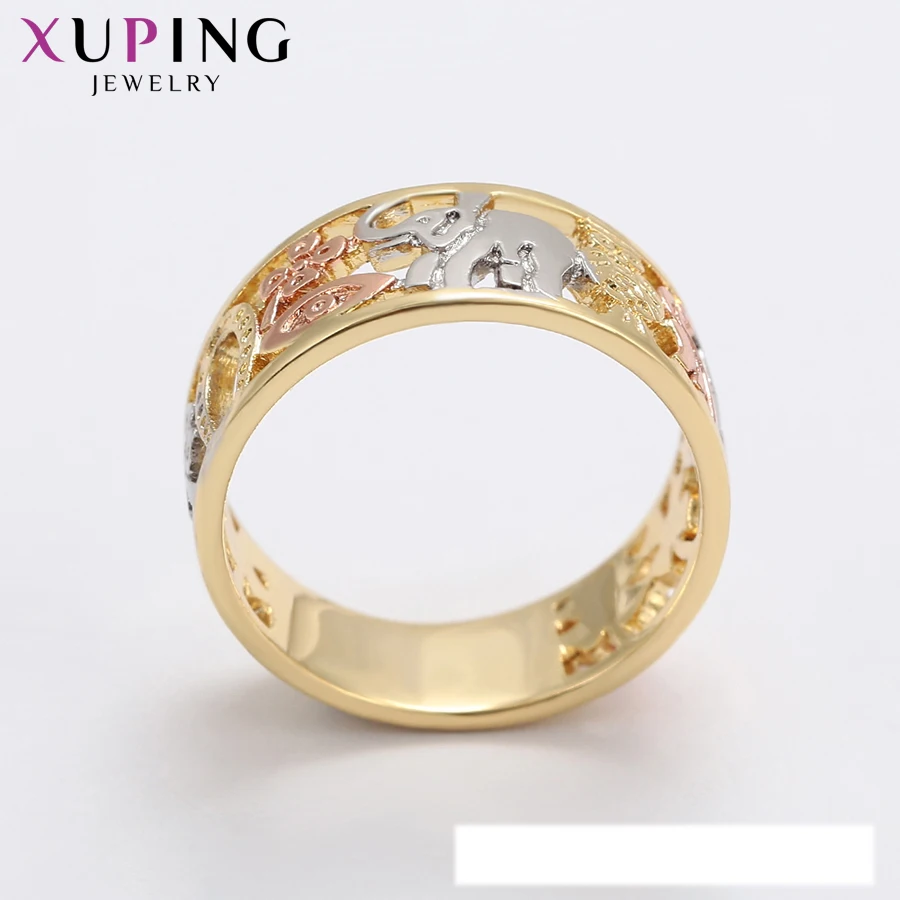 Xuping Jewelry Fashion Popular Charm Design Ring for Women with Mulicolor Gold Plated A00909231