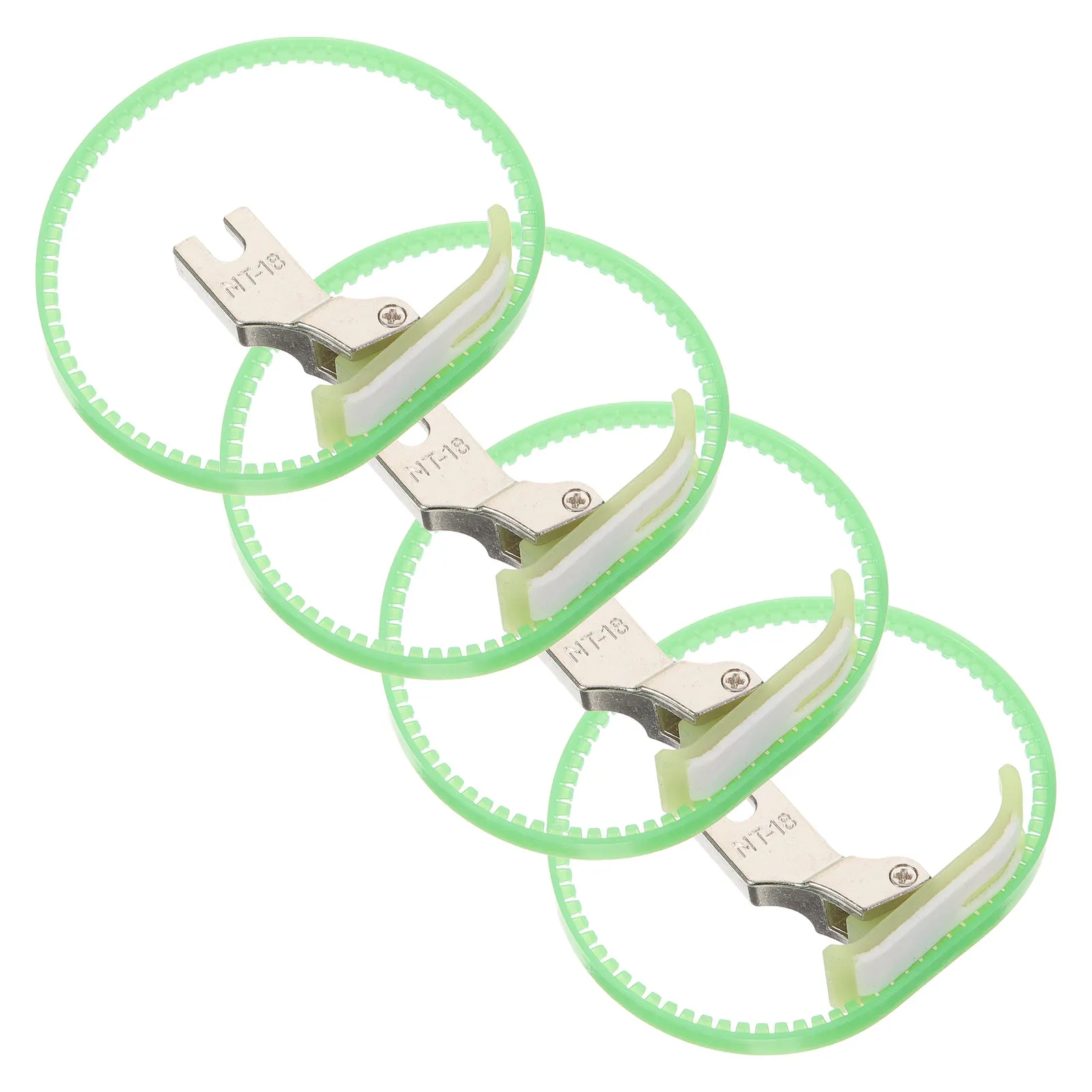 

4 Pcs Sewing Machine Presser Foot Wear resistant Multi function Industrial Accessories Hidden Zipper Feet Steel Material