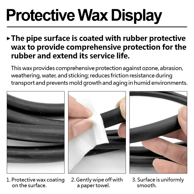 NBR Nitrile Rubber Fuel Hose Oil Resistant ID 2-25mm 50cm/1/2/3M Flexible Tube for Automotive Car Motorcycle Fuel Delivery Pipe