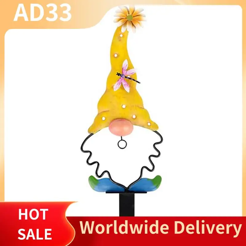 

Top Deals Metal Gnome Ground Insertion 3D Insects Butterflies Decor For Garden Courtyard Backyard Lawn Ground Ornaments Outdoor