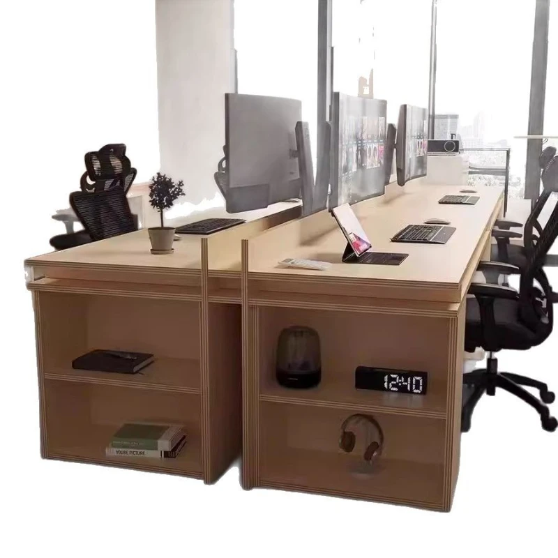 

Ocean board birch office computer desk simple modern designer rectangular studio conference table