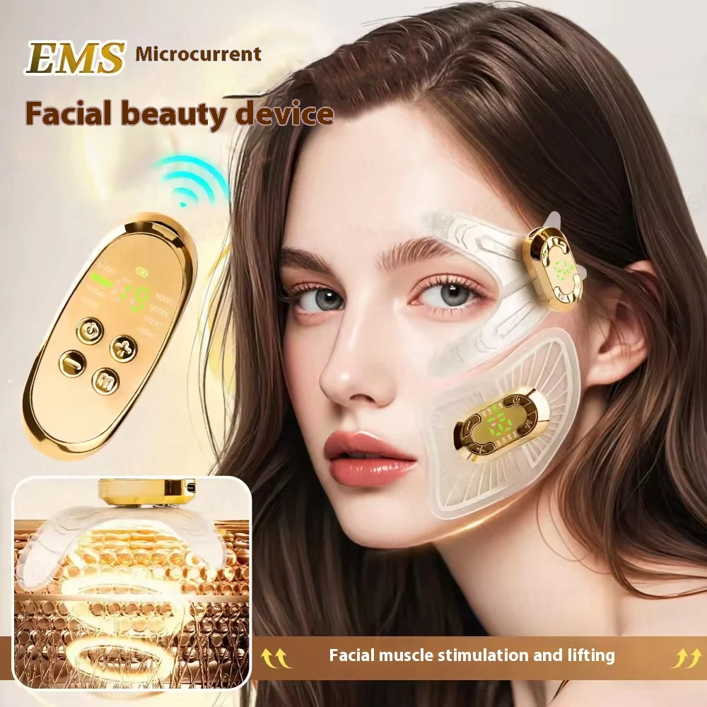 

Rechargeable EMS Face Massager For V Shape Lifting Facial Beauty Device Eye Care And Jawline Firming Skin Trainer