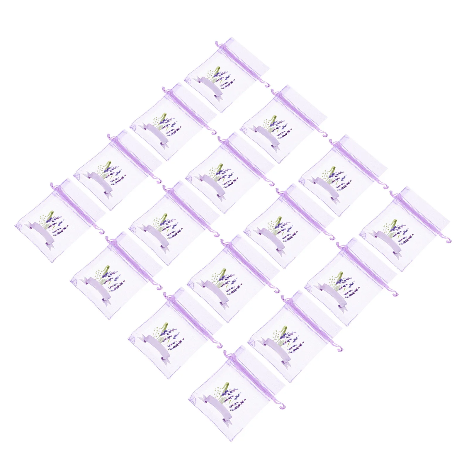 

20Pcs Empty Mesh Sachet Bags Drawstring Closure for Lavender Rose Petals Gauze Storage Pouches Multi-Purpose Aroma Keepers