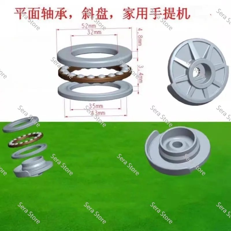 Heavy Duty High Pressure Cleaner Universal Slant Plate Flat Bearing Brush Pump Head Parts for Portable Washer Repair