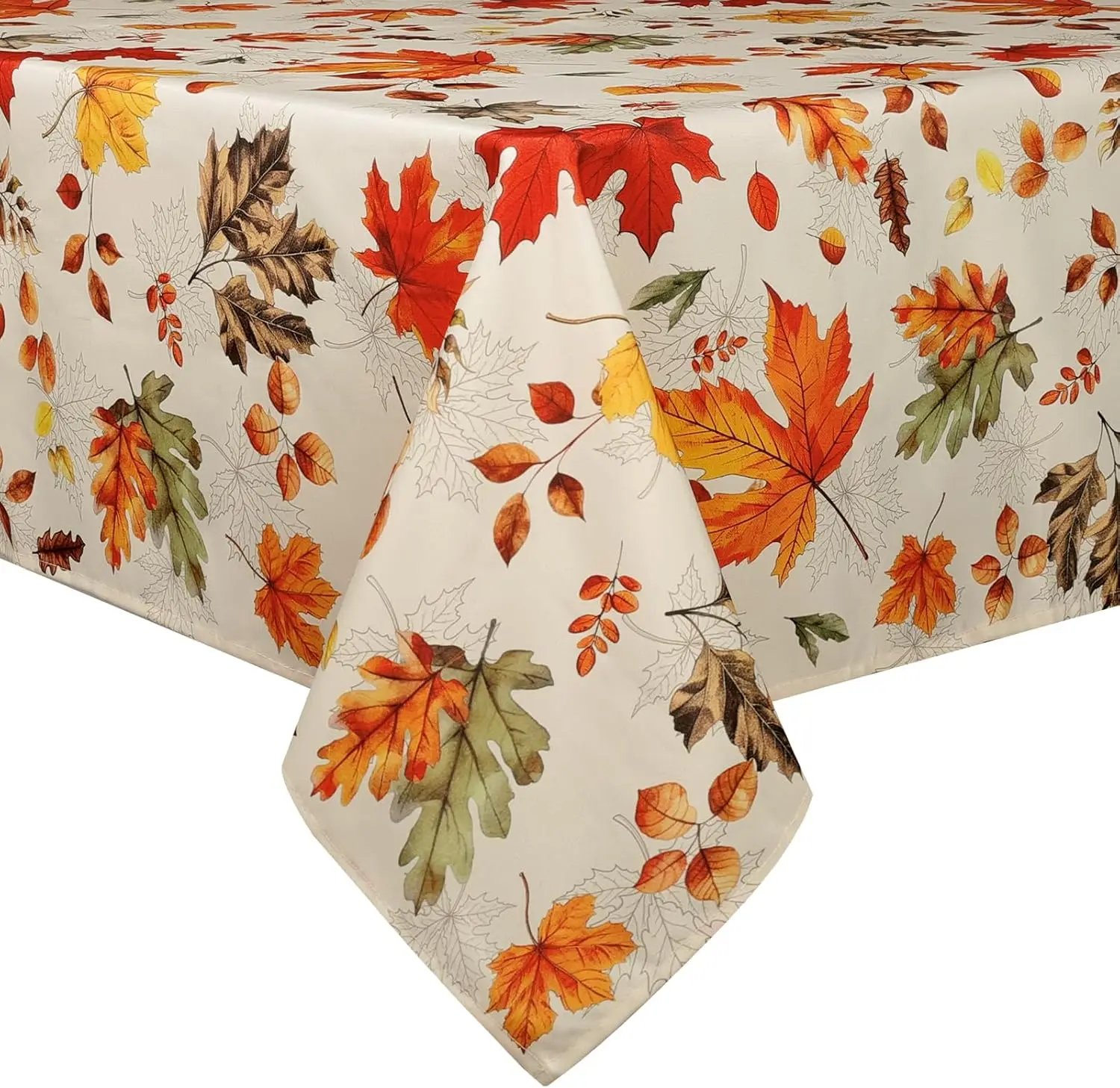 Fall Thanksgiving Maple Leaf Rectangle Tablecloth Table Decor Autumn Waterproof Tablecover Wedding Party Thanksgiving Decoration