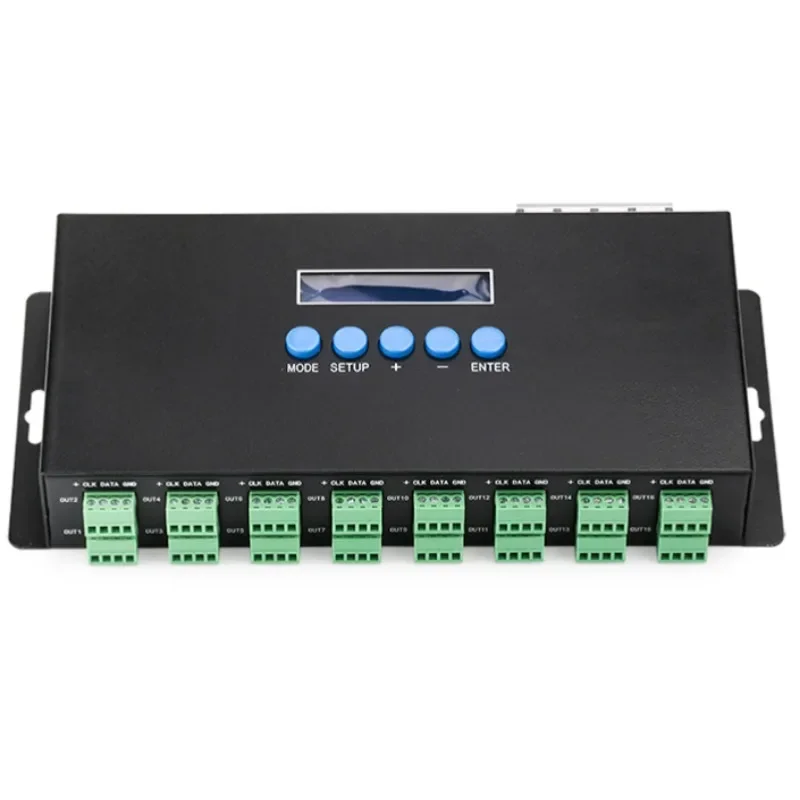 BC216 Digital Strip Controller DC5-24V Ethernet protocol ArtNet to SPI/DMX  Signal DMX