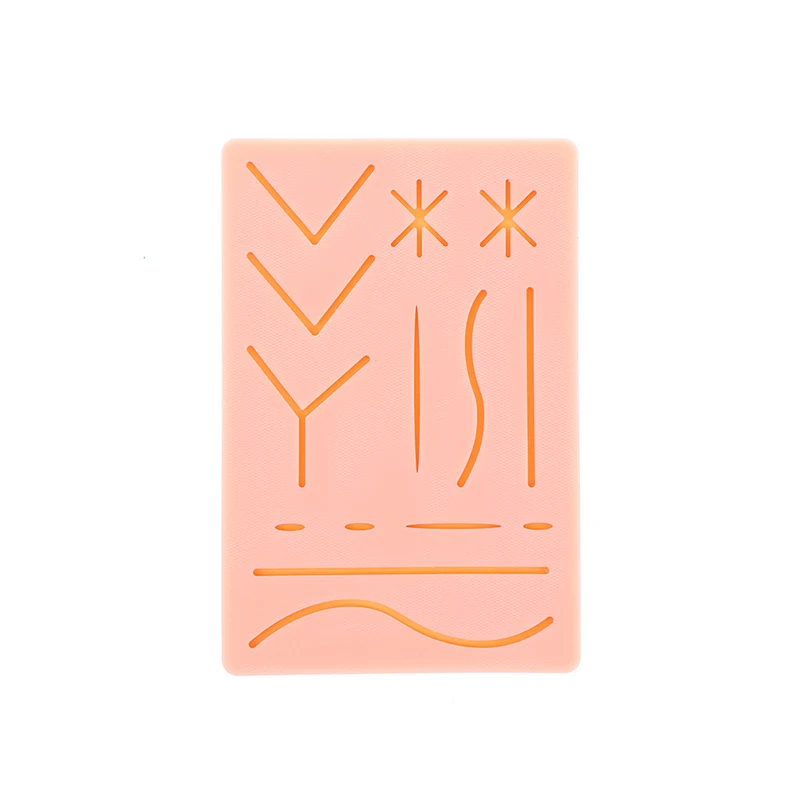 Medical Students Practice Training Mini Silicone Skin Pad Suture Kit Surgical Wound For Surgeon Traumatic Pistol Skin Injector