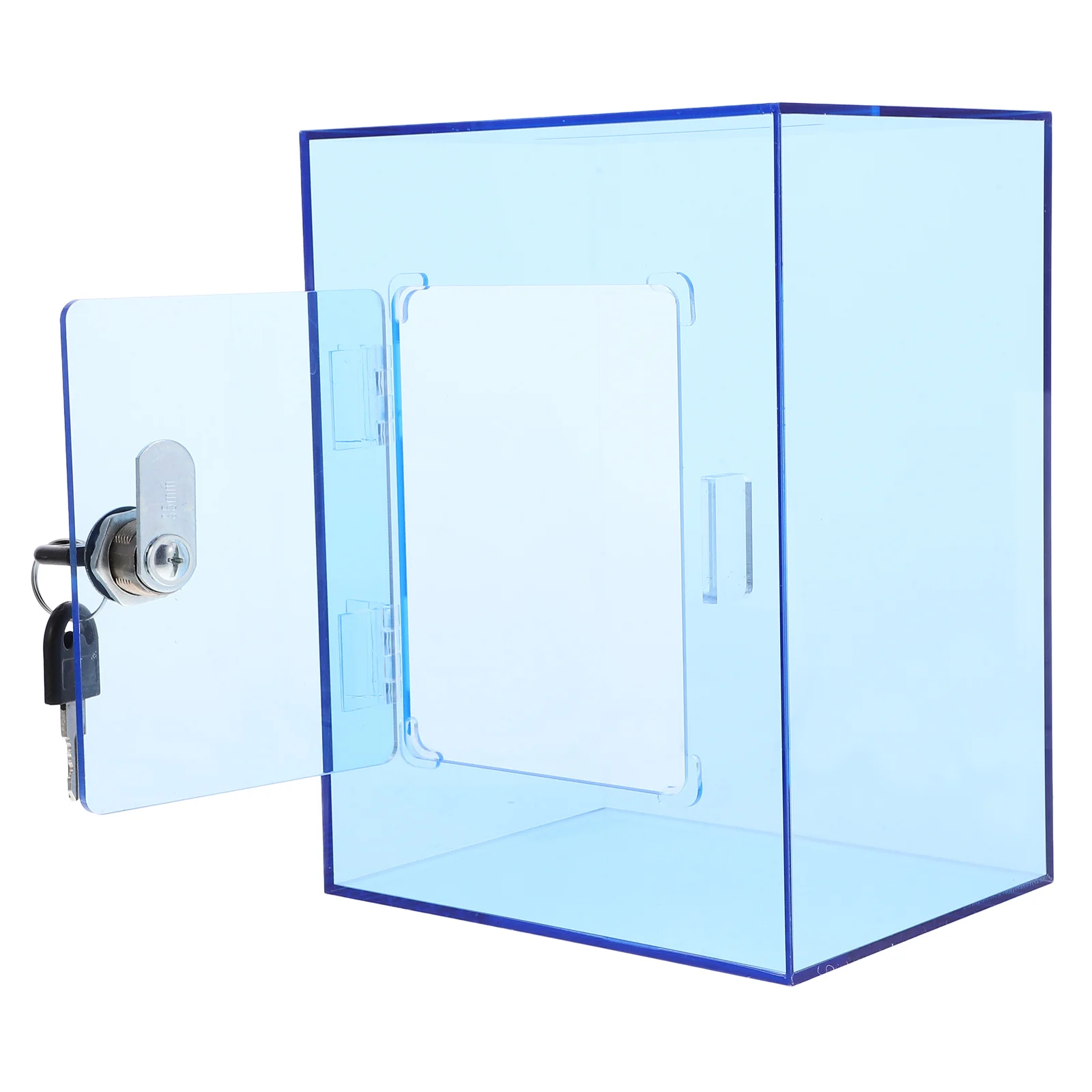 

1Set Clear Acrylic Money Box Lockable Donation Tip Box Large Piggy Bank Cash Savings Coin Jar Money Jar Large Acrylic Piggy Bank