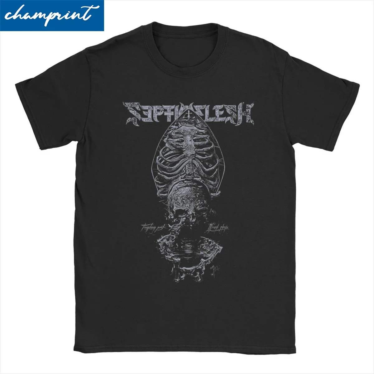 Men Women's T-Shirts Septicflesh Metal Band Rock Fun Cotton Tee Shirt Short Sleeve Meshuggah T Shirt  Clothing Plus Size