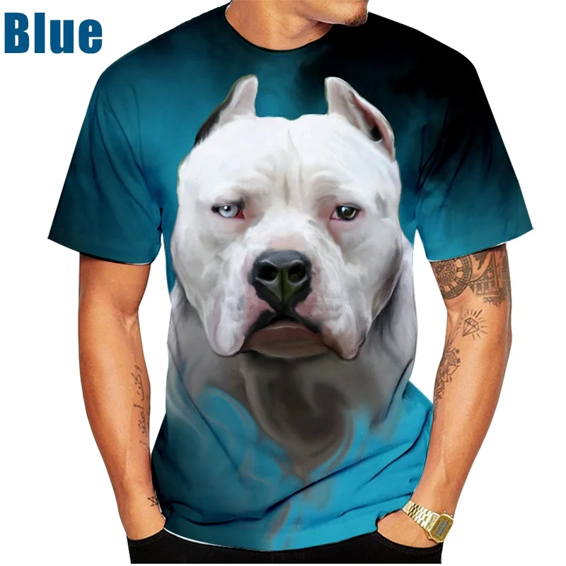 Novelty Men/Women Casual T-shirt Fashion Bull Terrier 3D Printed Short Sleeve tops  trend  Dogs print Funny shirt