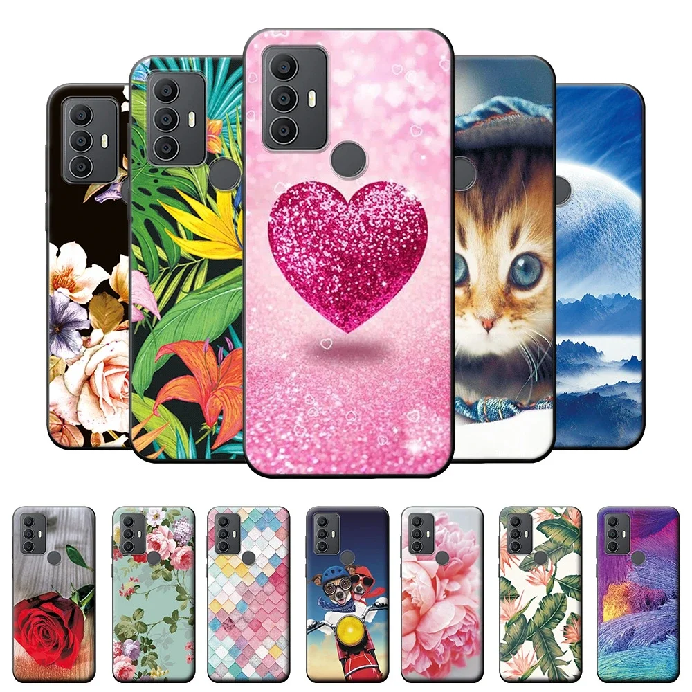 Funda de silicona suave para teléfono, carcasa trasera bonita de amor rosa para TCL 30SE, 306, 305, 6,56 pulgadas, 305, 306