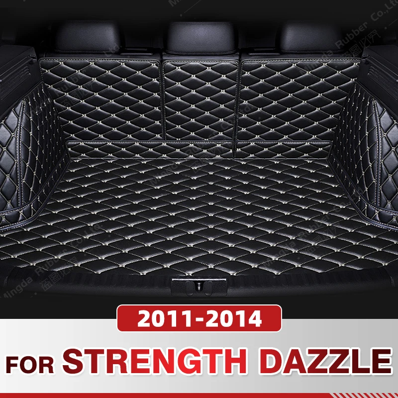 Auto Full Coverage Trunk Mat For Mitsubishi Strength Dazzle SUV 2011-2014 Cover Pad Cargo Liner Interior Protector Accessories