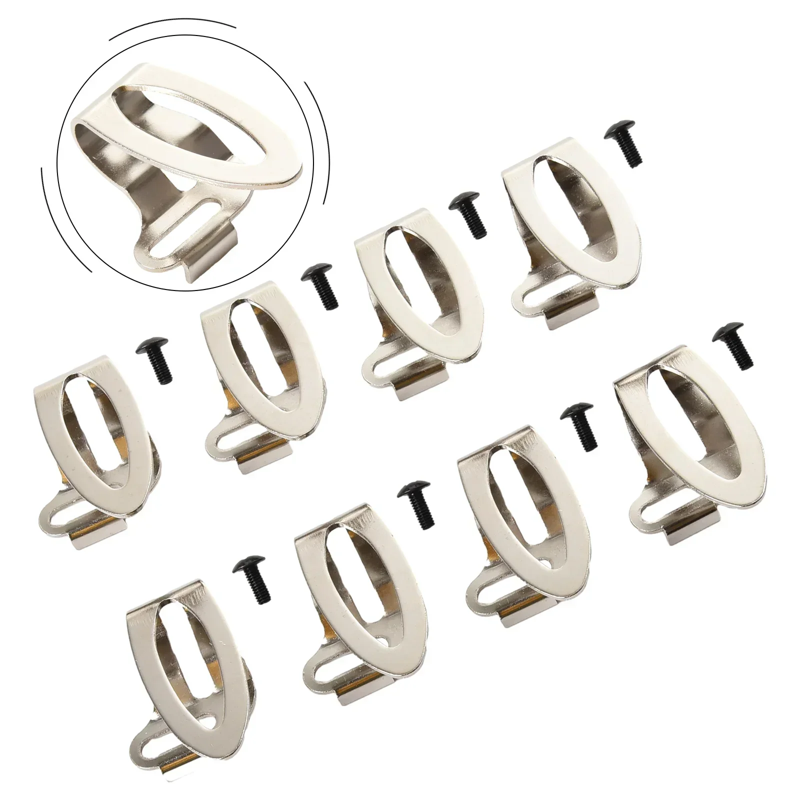 

Cordless Driver Drill Belt Clips 372229 331277 Belt Clip Cordless Driver DS18DBL DS18DSAL Silver Steel Brand New