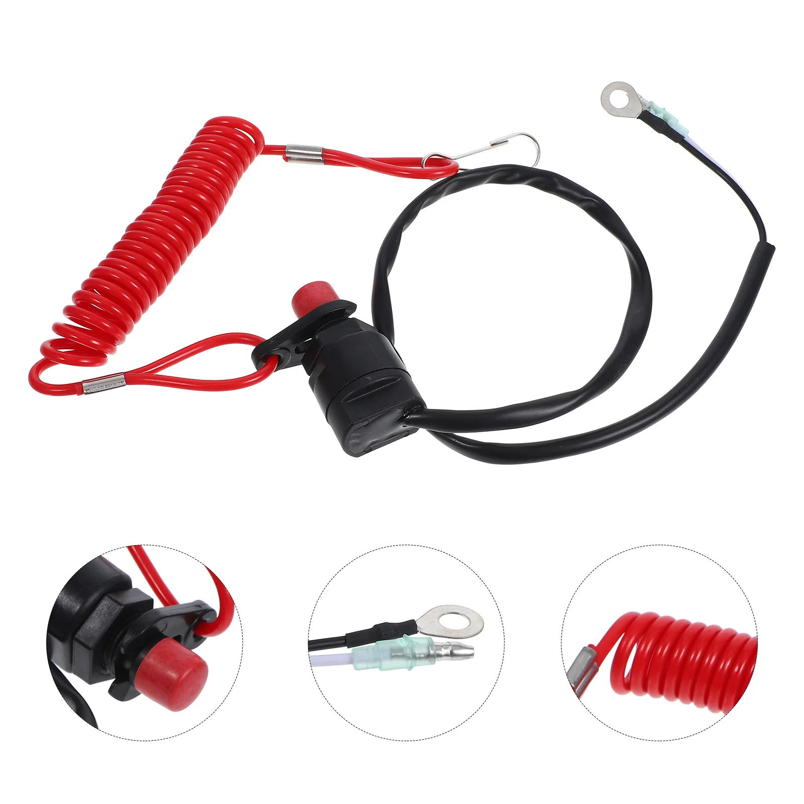 حبل أمان لسلك محرك القارب، سلك أمان متين للمركبة، حبل أمان للحماية البحرية، حبل محرك القارب