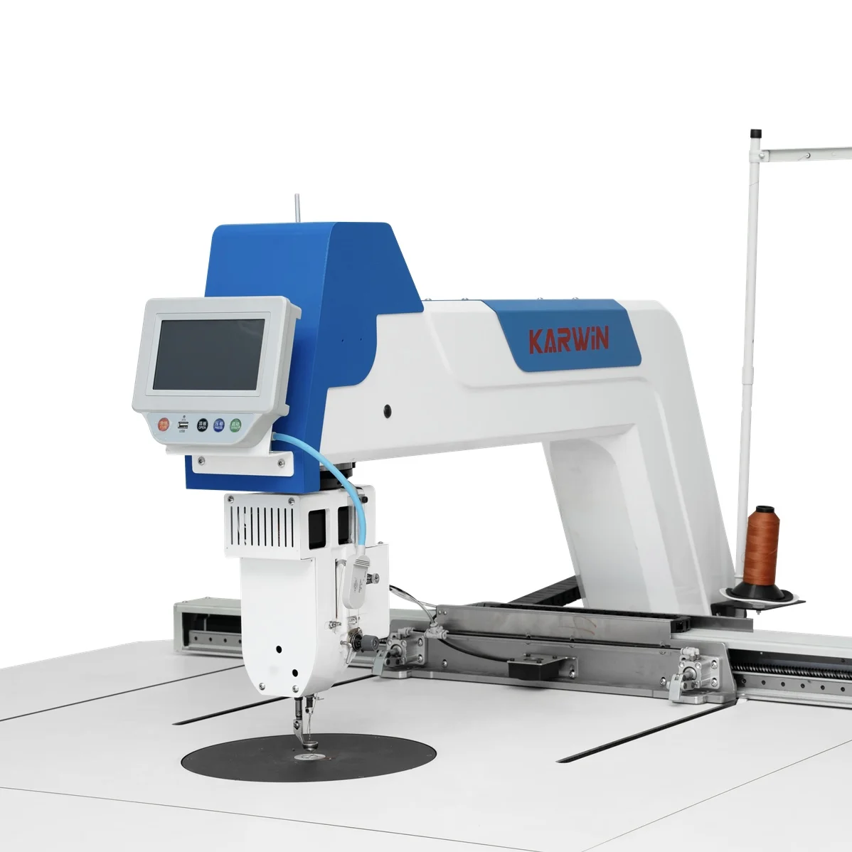 ATV&UTVCARWIN130100 Rotary Head Computerized Pattern Sewing Machine Industrial Flat-Bed New Easy Operation Automatic Programmabl
