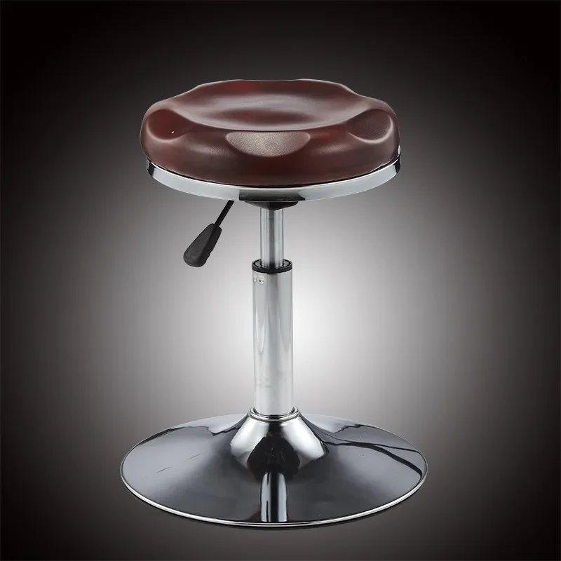 Premium Leather Round Bar Stool, otomanos rosa na moda, mesa luxuosa, móveis modernos