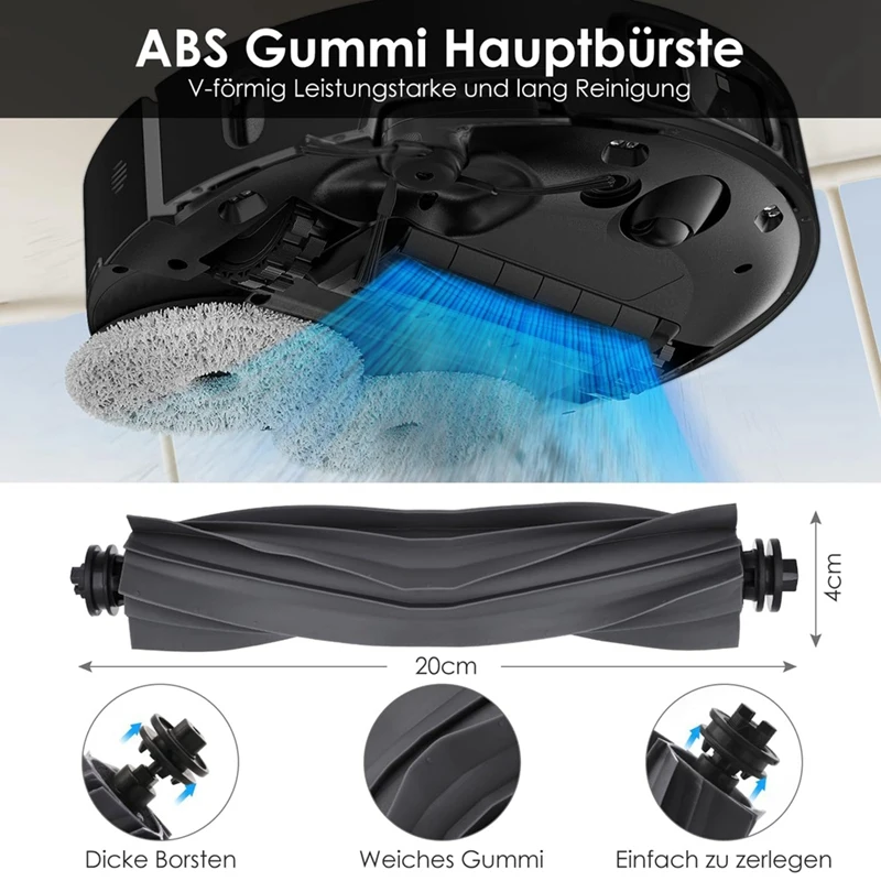 For Dreame X40 Ultra Robot Vacuum Cleaner Main Side Brush Hepa Filter Mop Cloth Dust Bags Accessories